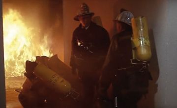 Strażacy w akcji , fot. kadr z filmu