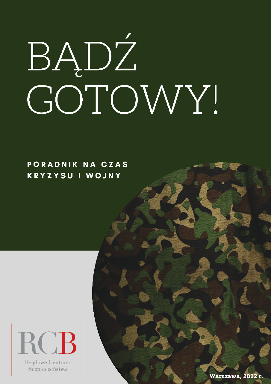 Okładka poradnika wydanego przez Rządowe Centrum Bezpieczeństwa