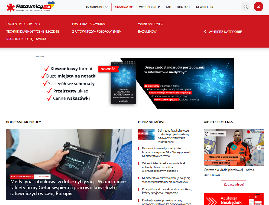 screen ze strony www.ratownicy24.pl