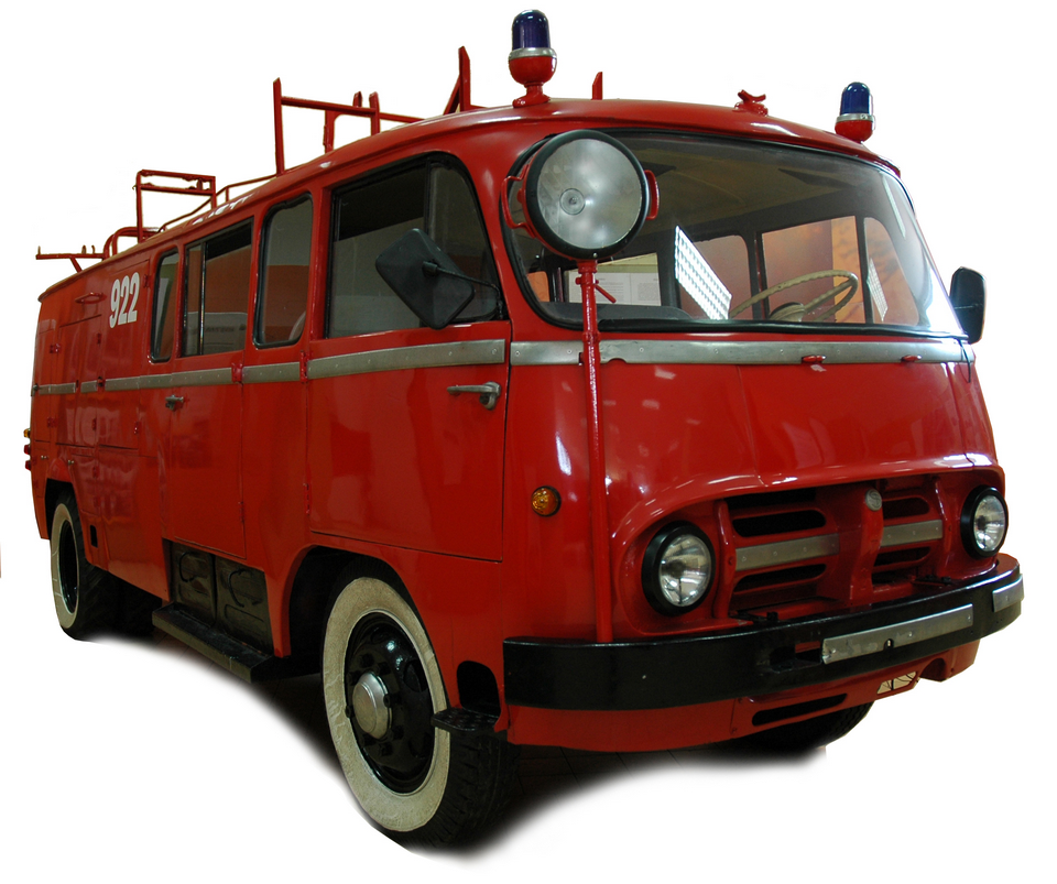 Prototyp samochodu gaśniczego GAM-16/8 z autopompą i motopompą (N 721) z 1957 r. Zbiory CMP w Mysłowicach