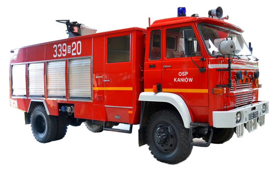 28. Samochód gaśniczy Jelcz 005M GBA 2,5/16 na podwoziu Stara 244 z 1987 r. Zbiory CMP w Mysłowicach