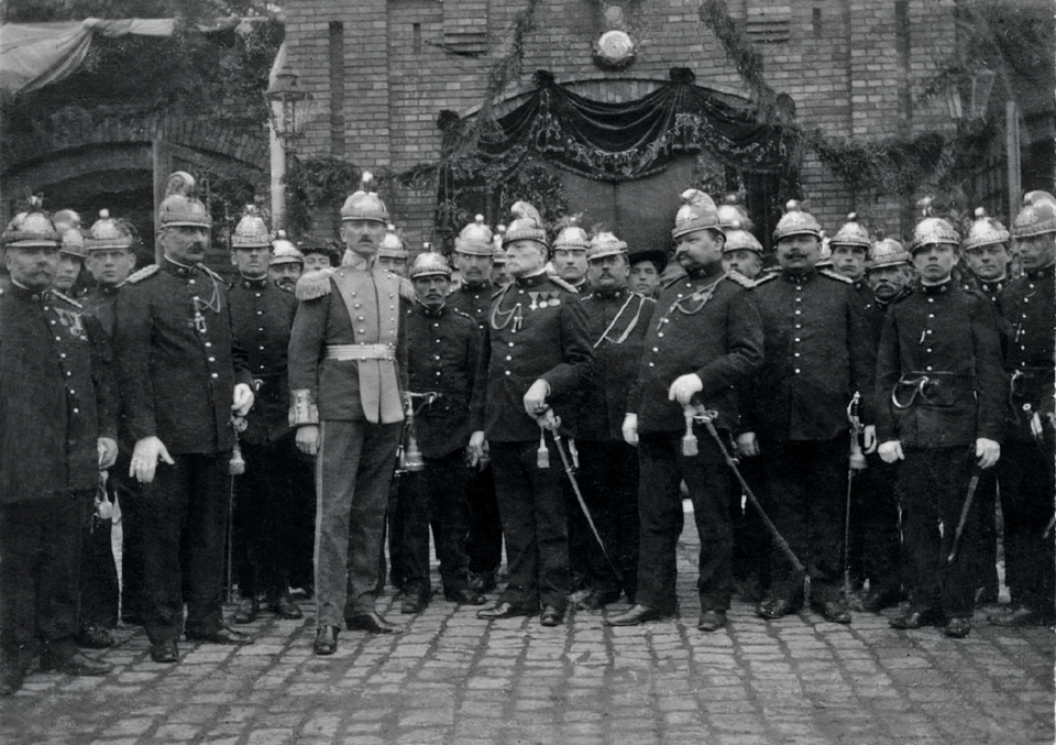 Wizyta członka cesarskiej rodziny Habsburgów, ok. 1890 r. fot. archiwum KM PSP w Krakowie