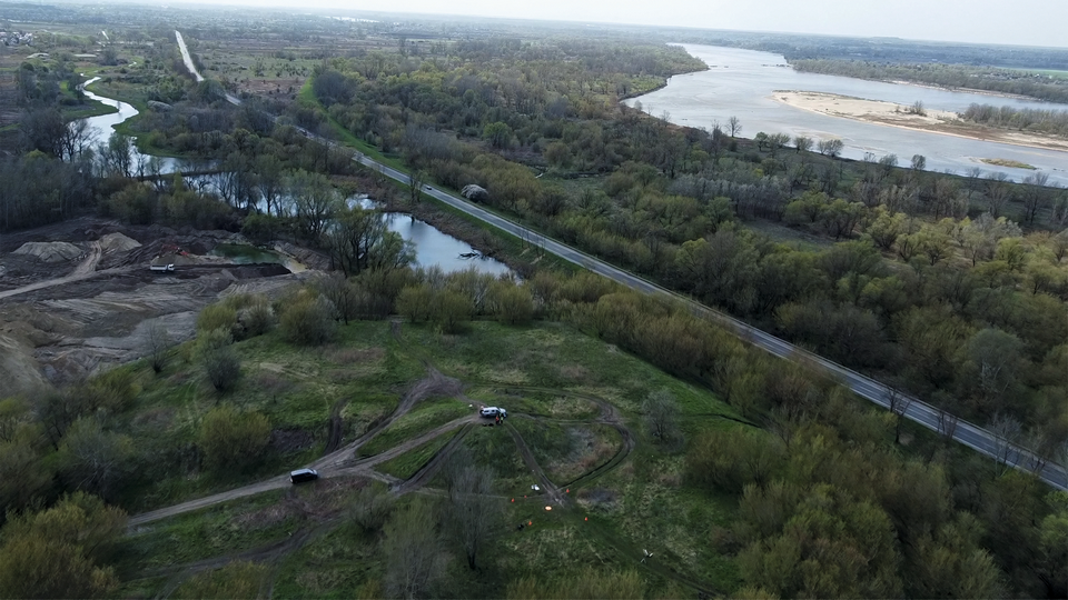 Stanowisko szkoleniowe widoczne z drona [dwa zdjęcia do wyboru] / fot Paweł Florek