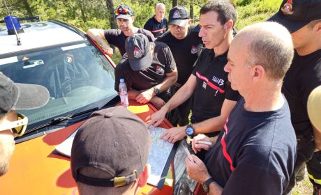 Polscy strażacy poznali francuską specyfikę działań w terenie/fot. arch. KG PSP