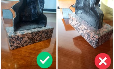 Nie stawiajmy podpory rzeźby na krawędzi, bo może ulec zniszczeniu / fot. arch. SA PSP w Krakowie
