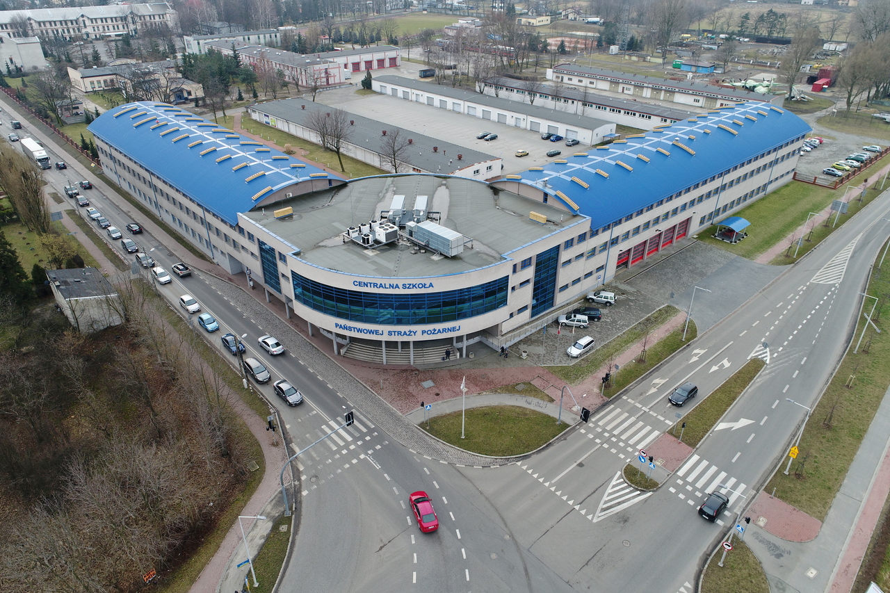 Centrum szkoleniowe z kompleksem hotelowym i szkolną jednostką ratowniczo-gaśniczą. Fot. Waldemar Nowak / CS PSP w Częstochowie