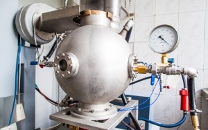 Do wybuchowości pyłów W Zespole Laboratoriów Procesów Spalania i Wybuchowości (BW) badana jest także wybuchowość pyłów fot. arch. CNBOP-PIB