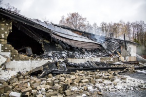 Straty wstępnie oszacowano na 5 mln zł fot. Łukasz Nowak / KW PSP w Opolu