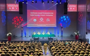 Pierwszego dnia miała również miejsce odprawa kadry kierowniczej z komendantami wojewódzkimi, miejskimi oraz powiatowymi PSP