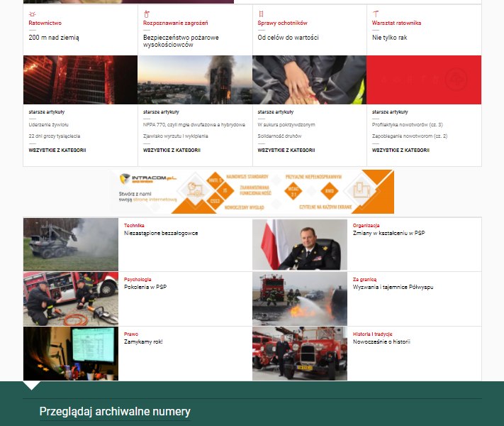 Miejsce wyświetlania bennera reklamowego 2 na stronie głównej