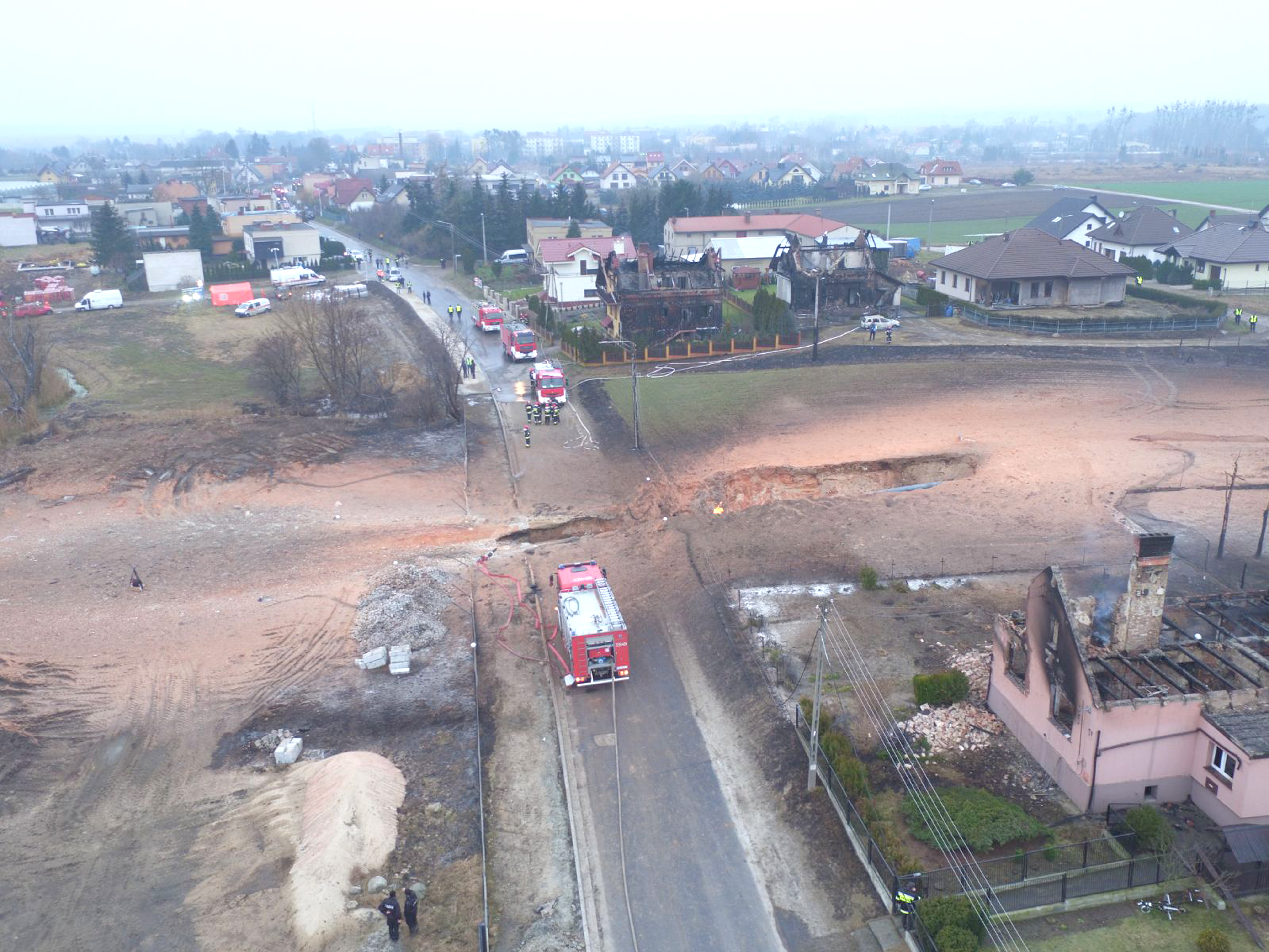 Rozszczelnienie gazociągu (zdjęcie 2)