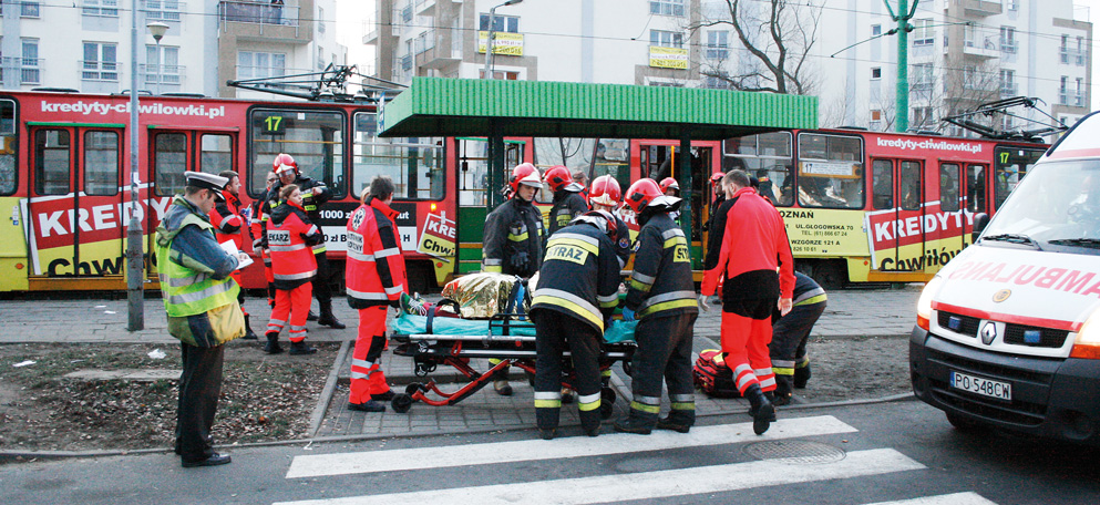 W poznańskim tramwaju - wypadki na torach