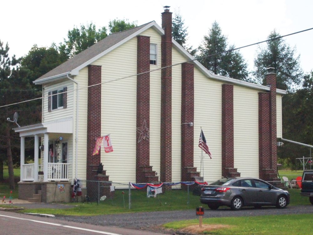 Standalone row house in Centralia Pennsylvania